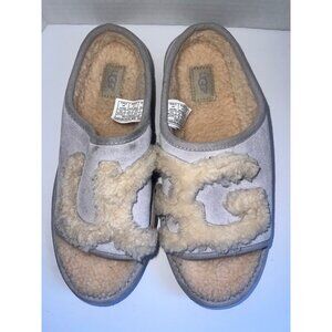 WOMEN'S UGG SLIDE slipper shoes BLUE Size 6 MODEL: 1019730HBX fleece lined